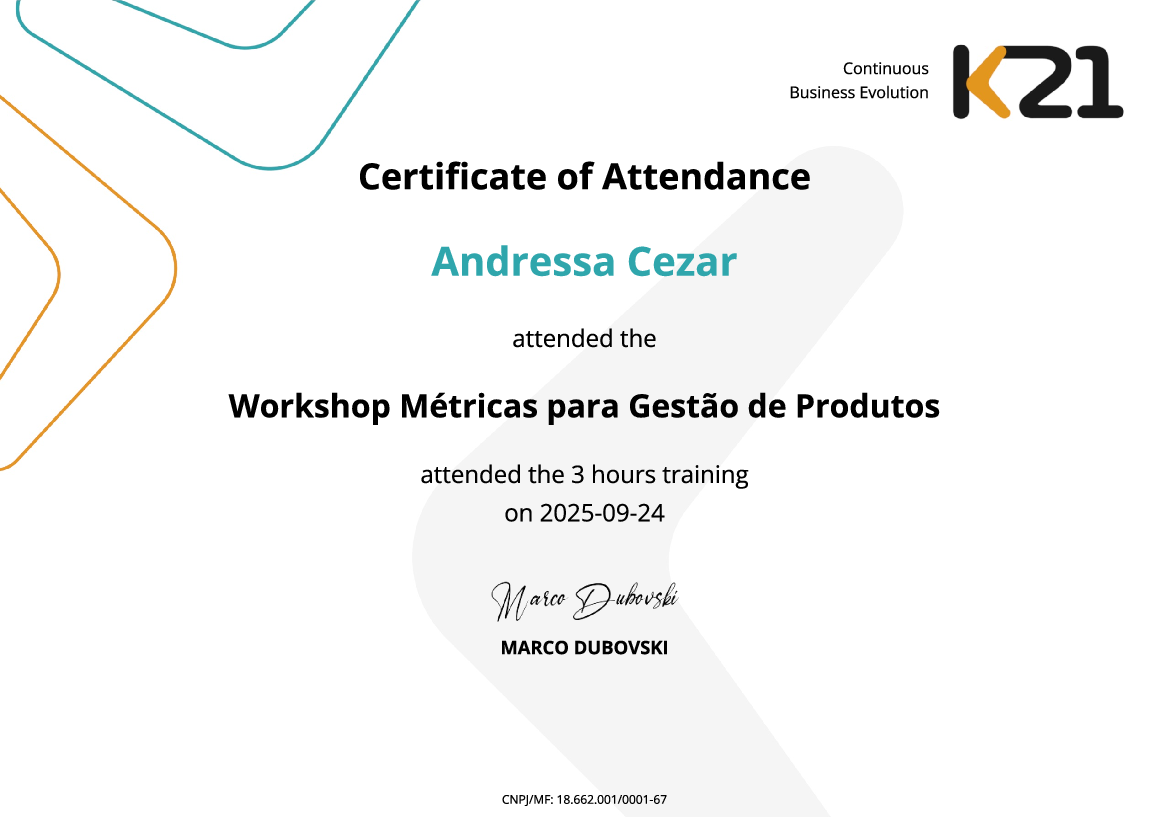 Certificado K21